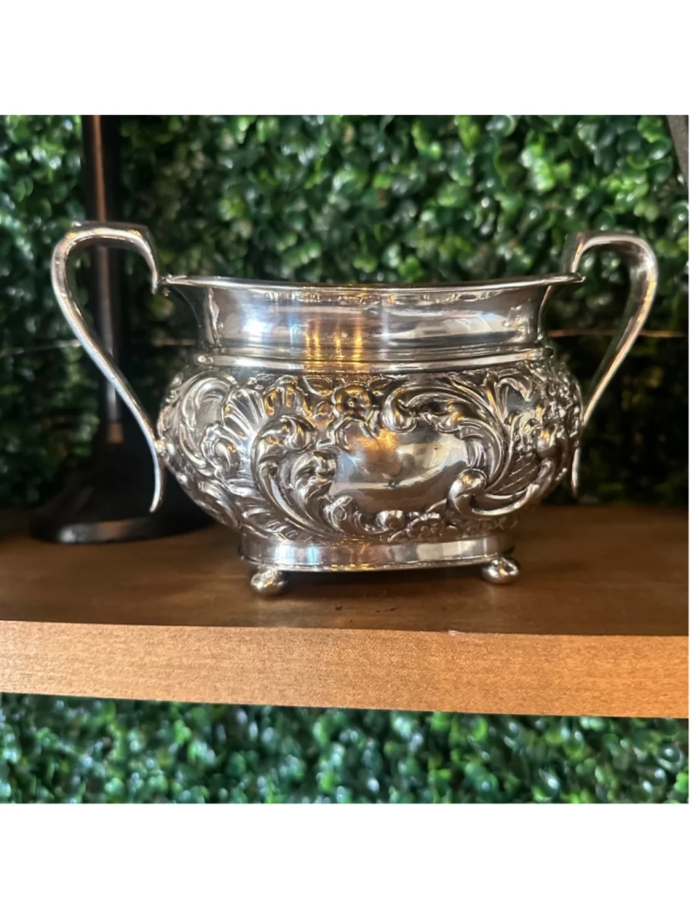 Israel Freeman & Son (IFS Limited) English Silver Tea Set Summer